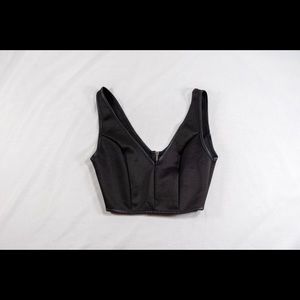 Black crop top